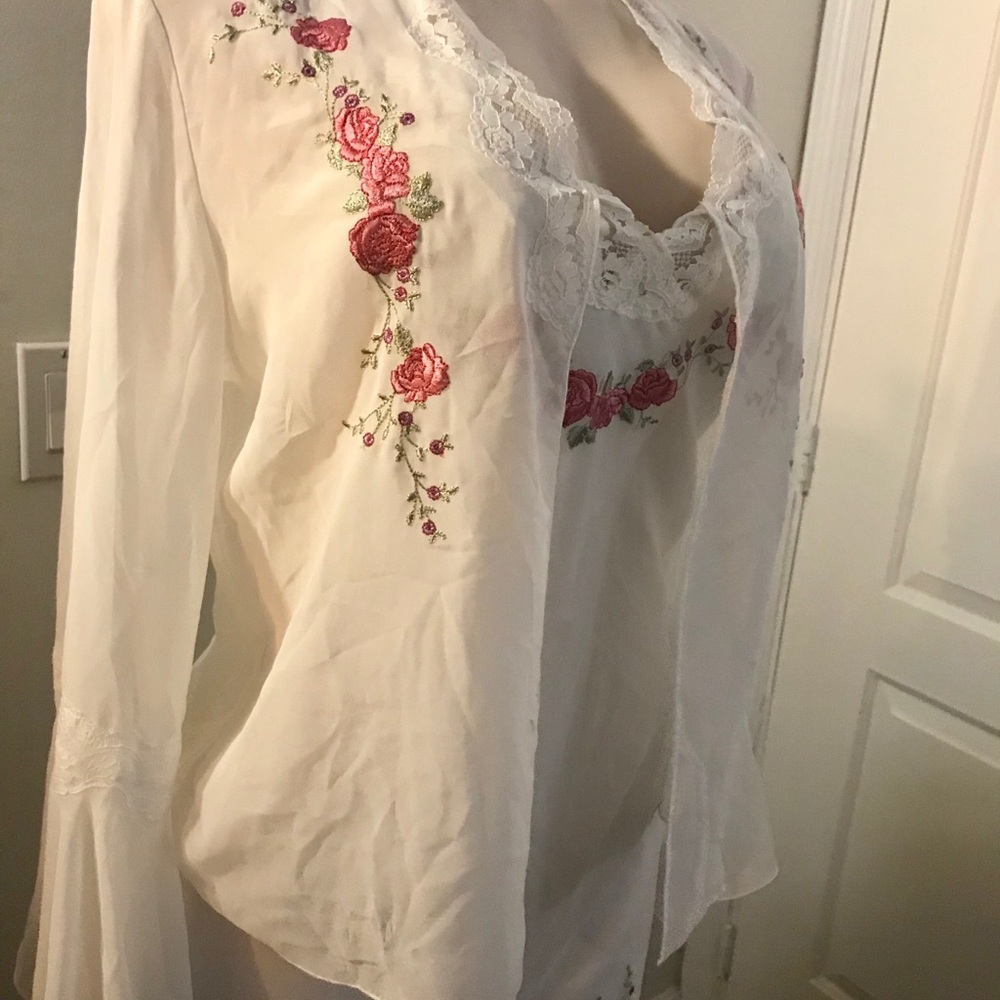 California Dynasty Nightgown & cover up - Picture 2 of 4